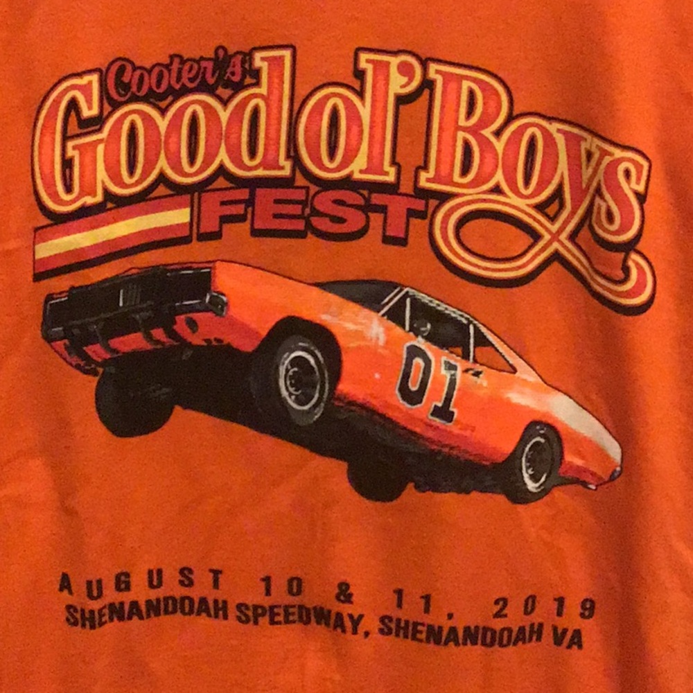 Dukes of hazard themed Shenandoah speedway VA t-shirt